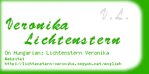 veronika lichtenstern business card